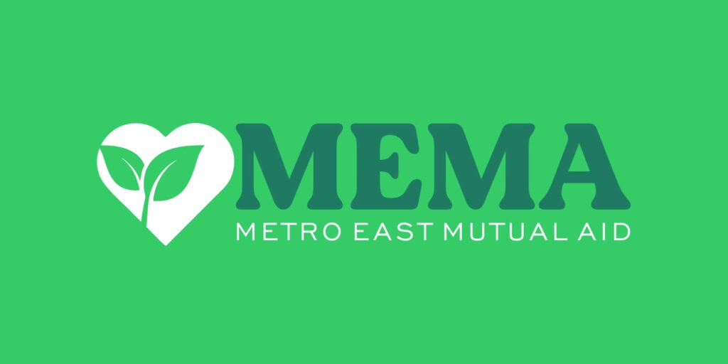 Metro East Mutual Aid logo.